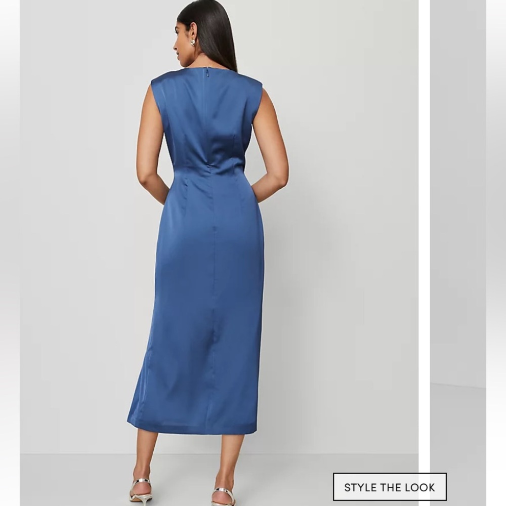 Ann Taylor Blue Midi Dress